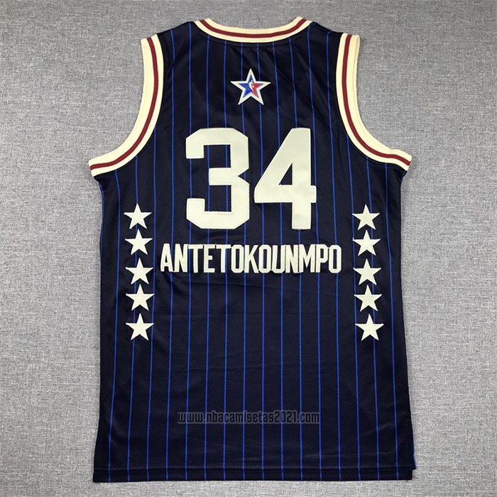 Camiseta Nino All Star 2024 Milwaukee Bucks Giannis Antetokounmpo #34 Azul